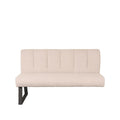 Eetkamerbank Modula 3-Zits 150x62x92 cm Naturel Boucle | Zwart Metaal