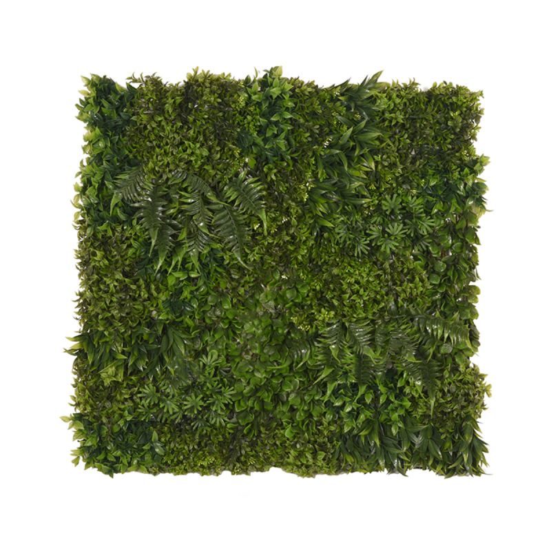 Kunstplant Wandpaneel 80x10x80 cm Groen Kunststof