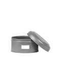 Opbergblik 18x18x10 cm | M Antiek Grijs Metaal