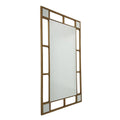 Spiegel industrieel metaal lijst goud 180x90