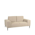 Bank Ferraro 2-Zits 172x88x85 cm - Zand Boucle | Zwart Metaal