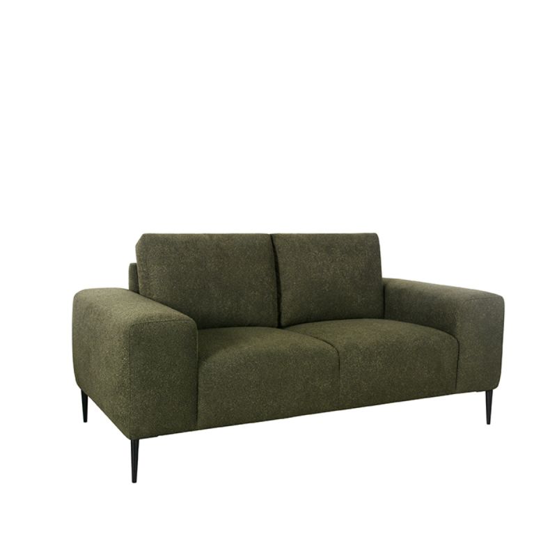 Bank Ferraro 2-Zits 172x88x85 cm - Hunter Boucle | Zwart Metaal
