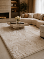 Fluffy Vloerkleed Elora Crème 160x230 cm