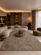 Fluffy Vloerkleed Elora Taupe 160x230 cm