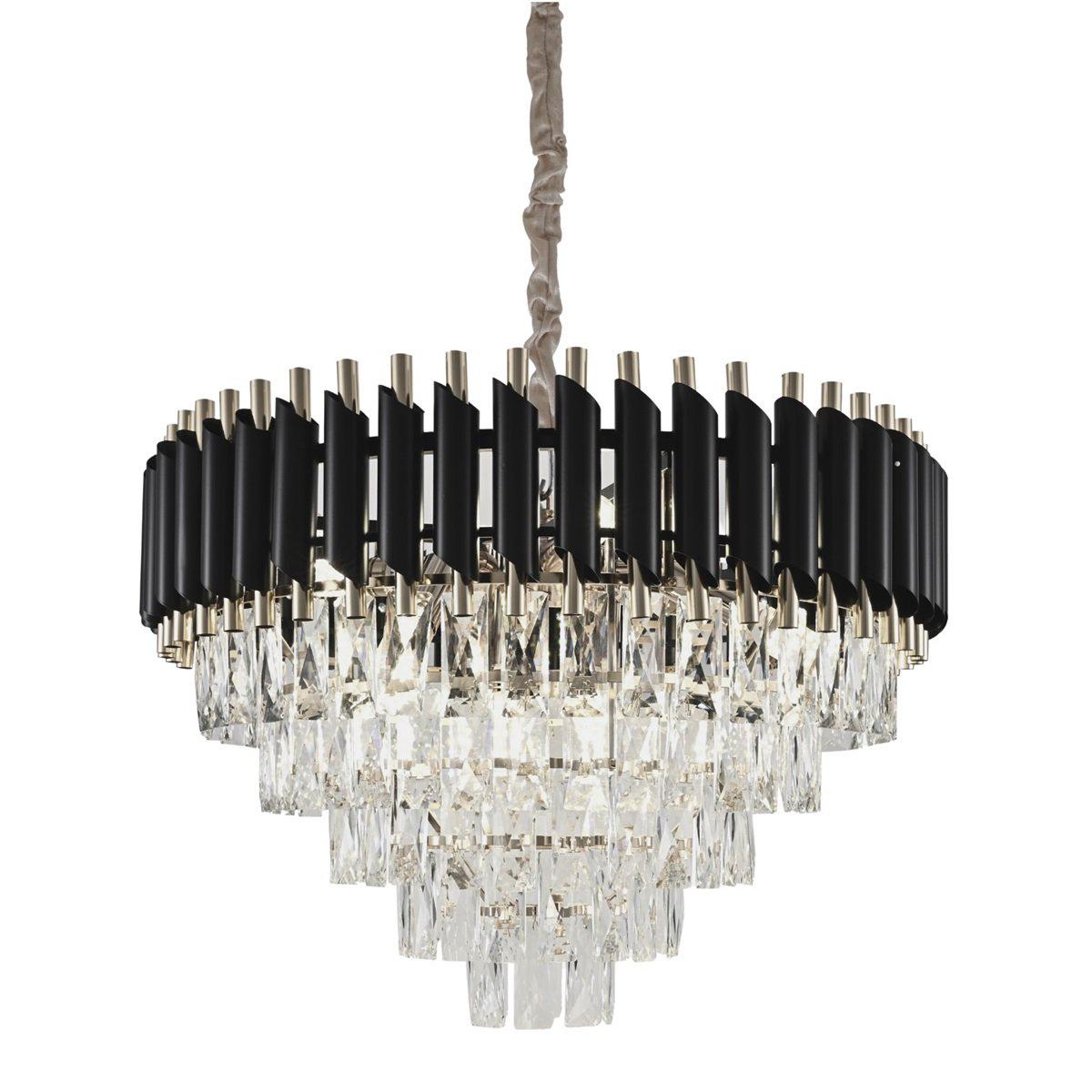 Plafondlamp zwart-zilver Eclipse