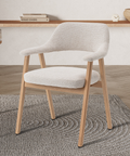 Japandi Eetkamerstoel Elora Eiken Beige
