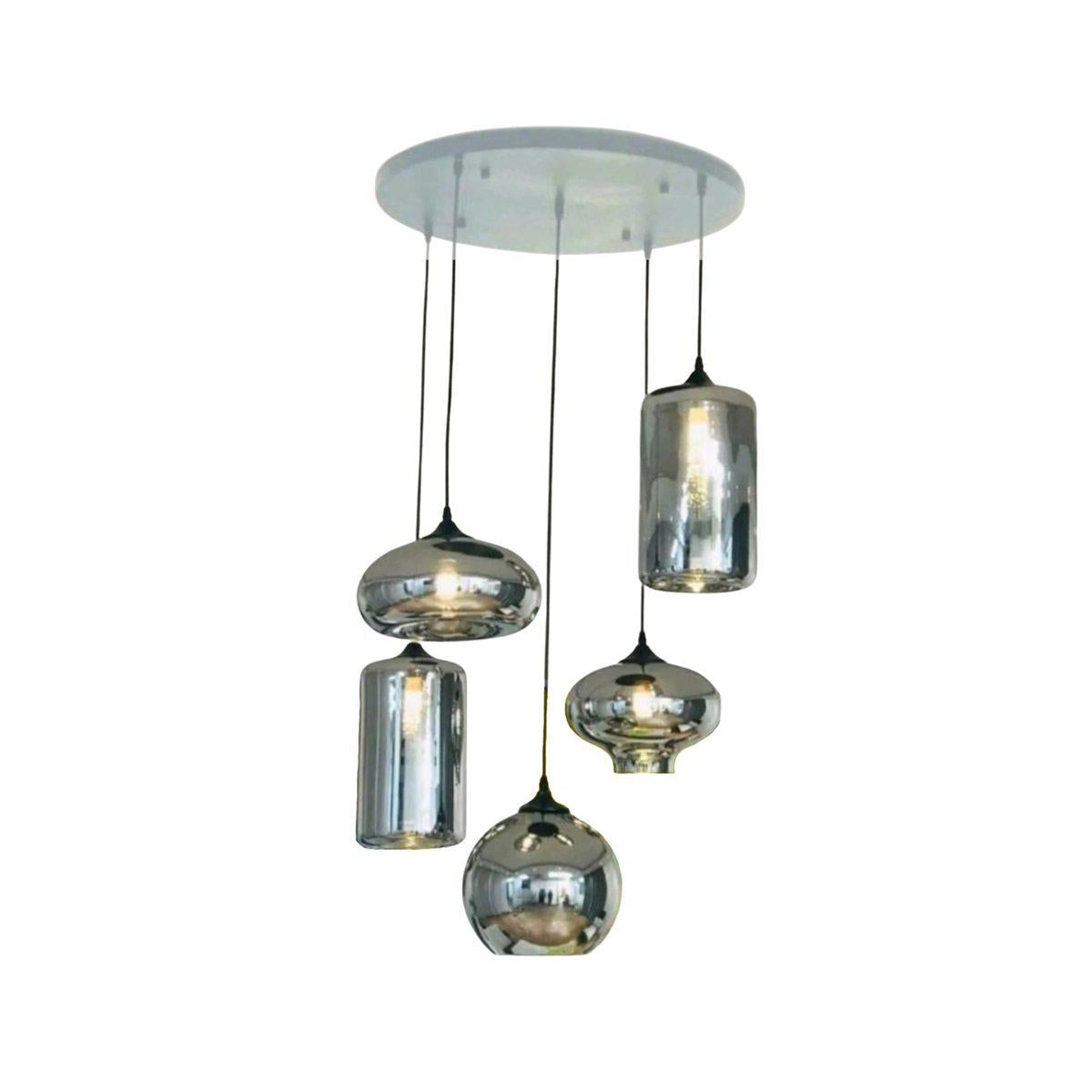 Plafondlamp zilver Xelora Orbs