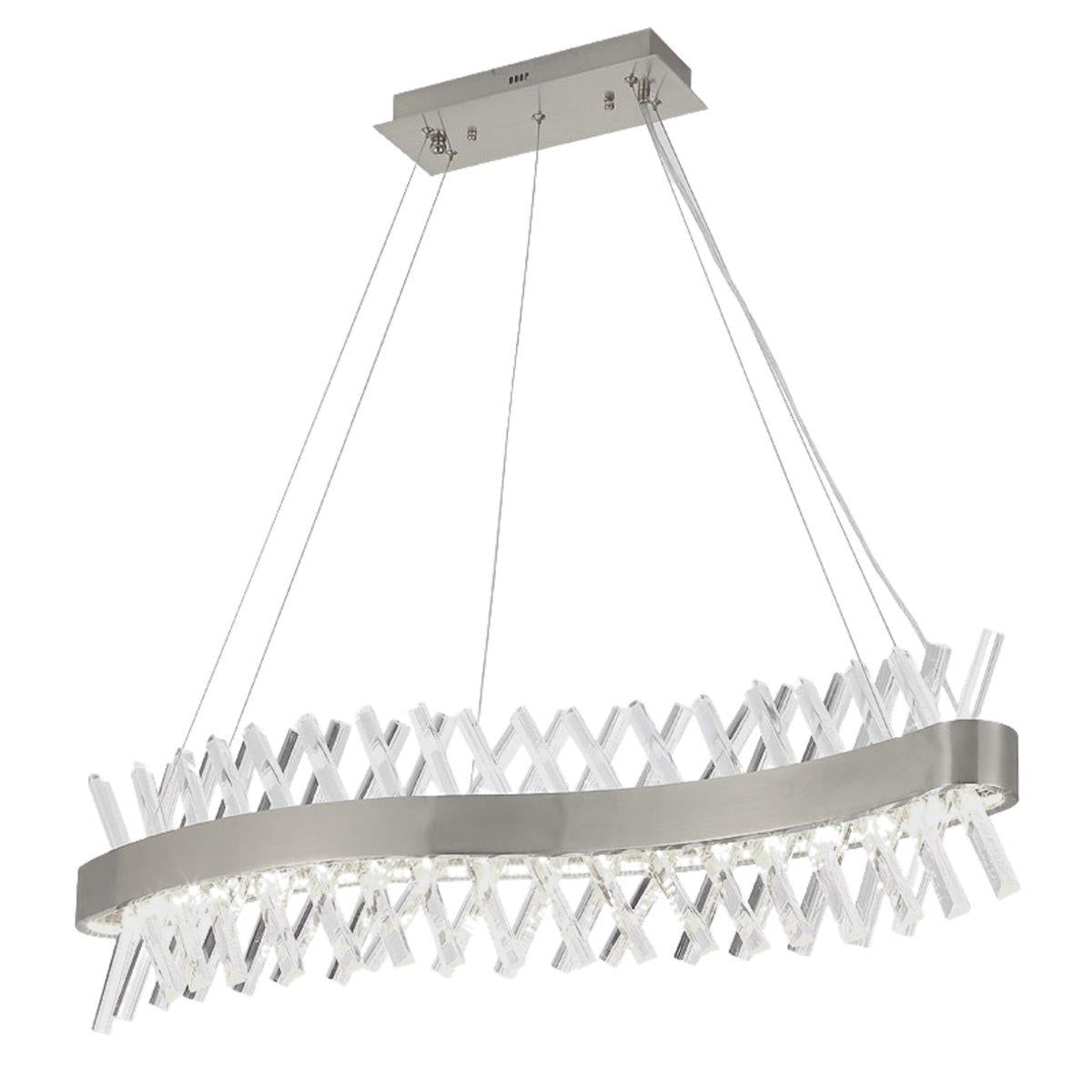 Plafondlamp 1000x200 Opto Zilver