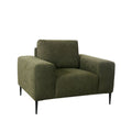 Bank Ferraro 1-Zits 112x88x85 cm - Hunter Boucle | Zwart Metaal