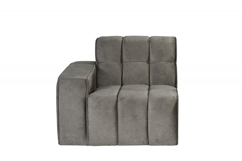 Bank Valentino 1,5-Zits Arm Links Voorstaand 100x98x83 cm - Taupe Cosmo | Zwart Hout