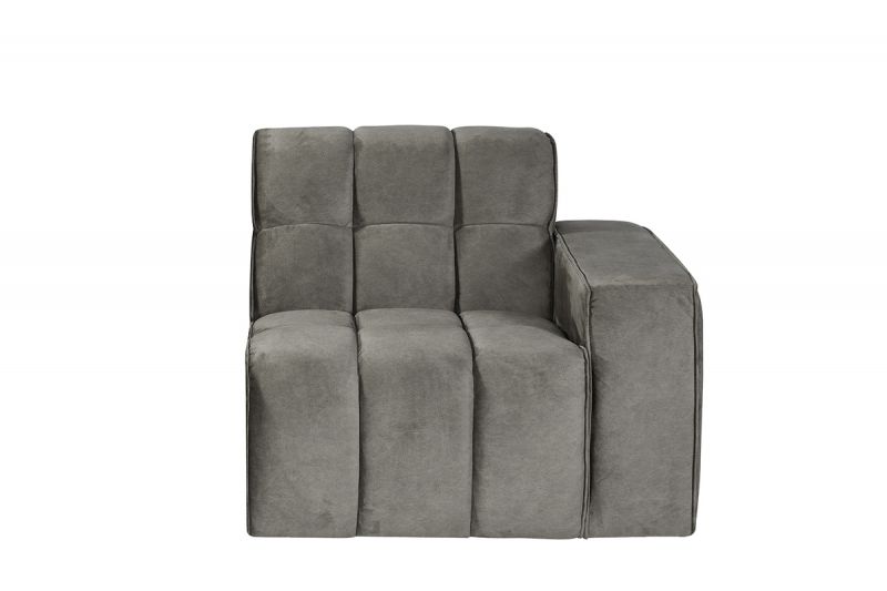 Bank Valentino 1,5-Zits Arm Rechts Voorstaand 100x98x83 cm - Taupe Cosmo | Zwart Hout