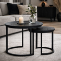 Luxe Duo Mangohout Salontafel Set