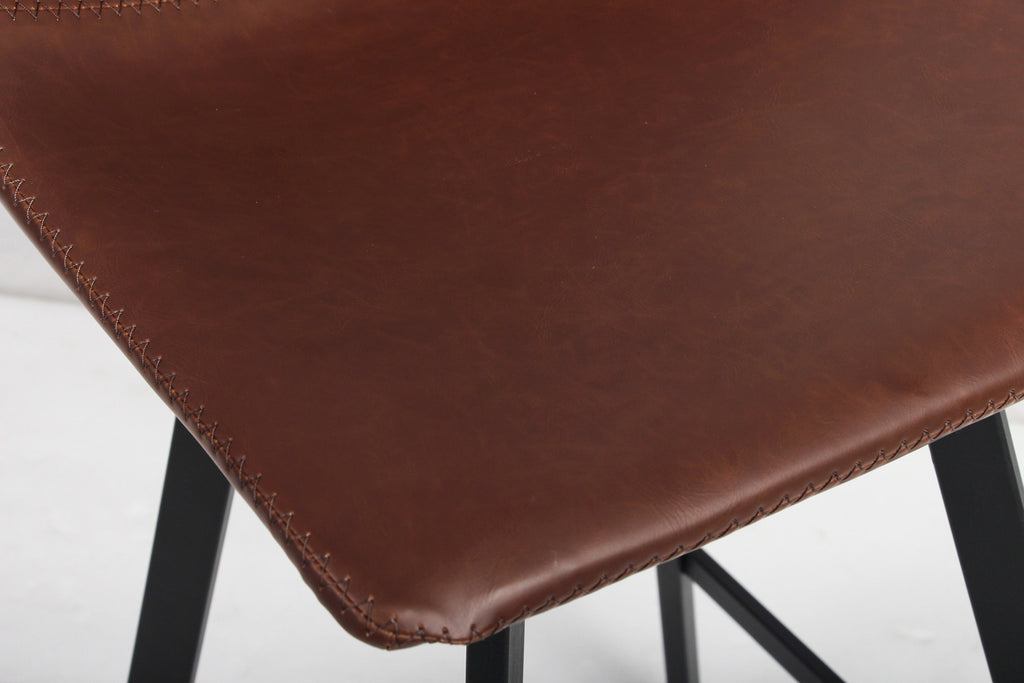 Counterstoel oz PU Bruin