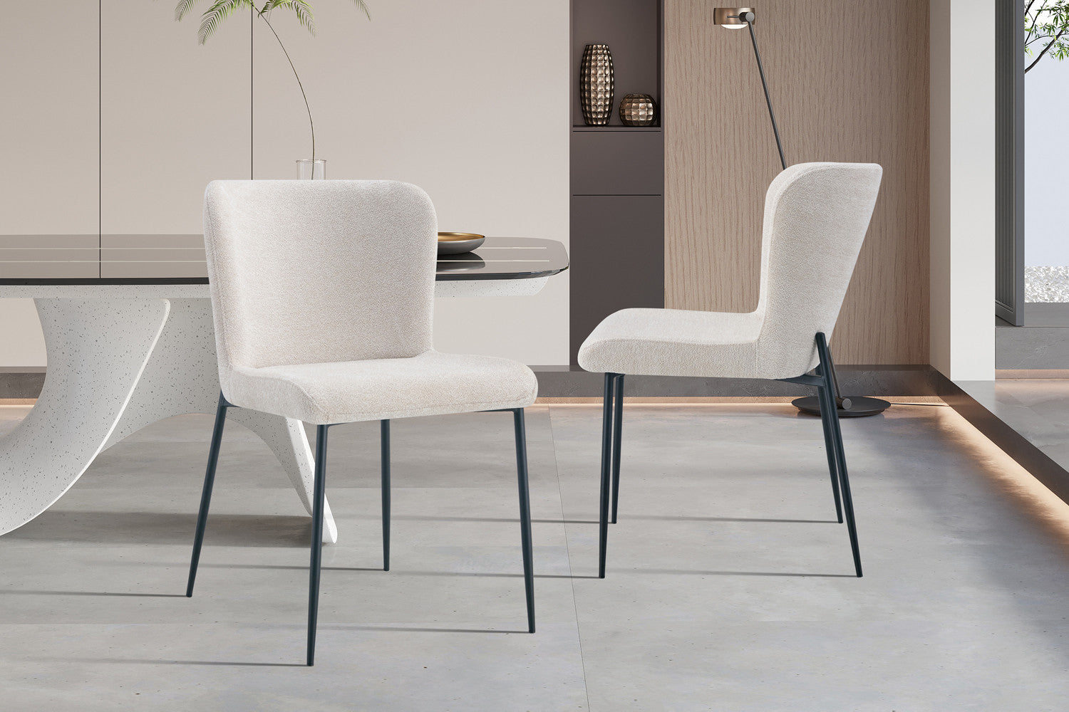 Stoel carvino Stof Fabb Raven 24 Beige