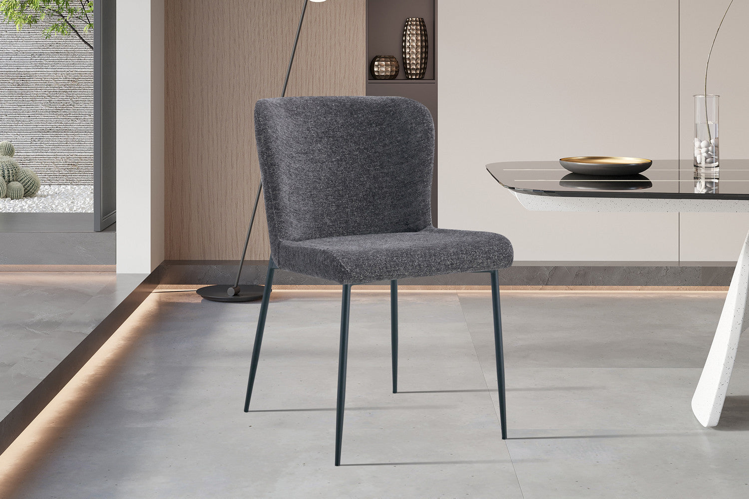 Stoel carvino Stof Fabb Raven 13 Donkergrijs