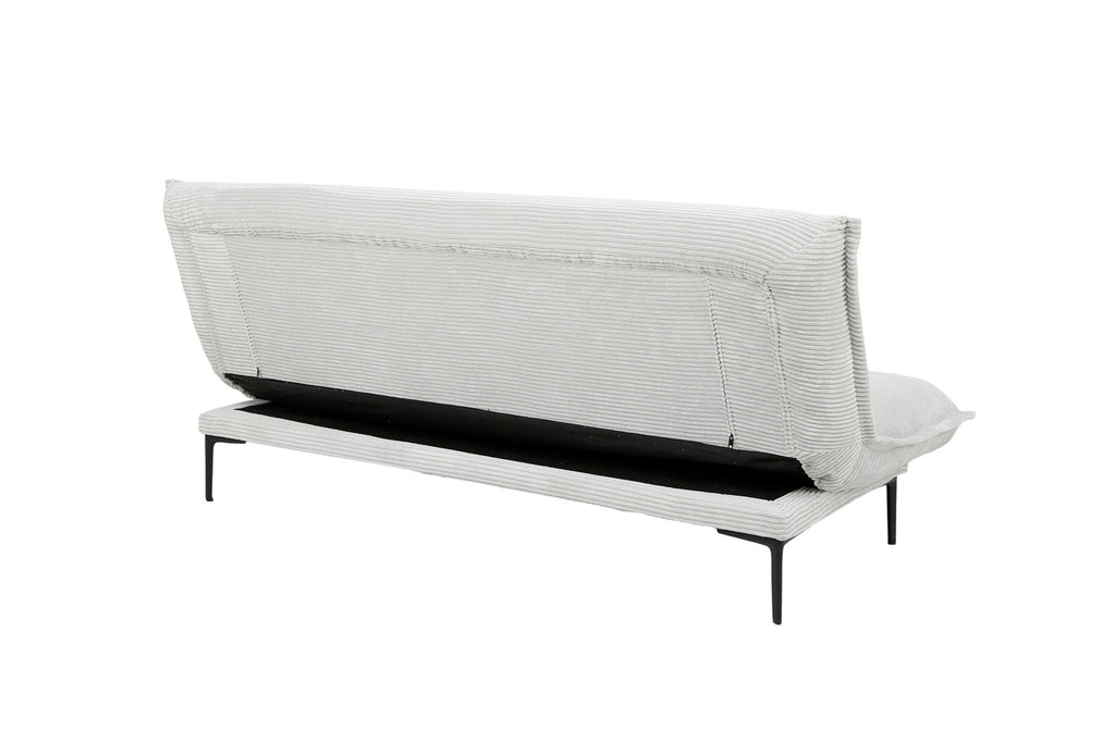 Slaapbank acord Corduroy Lichtgrijs