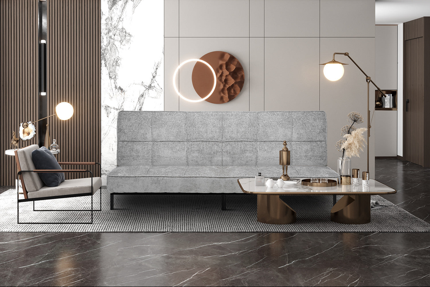 Slaapbank aiko Grijs