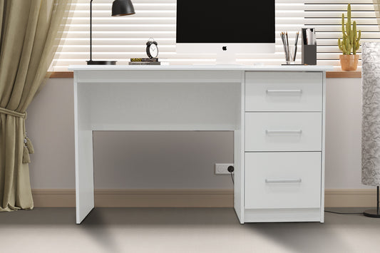 Bureau Daniel 3 lades Wit