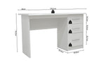 Bureau Daniel 3 lades Wit