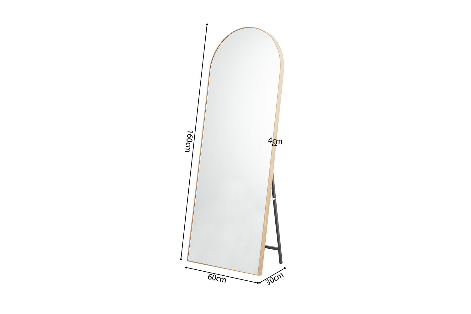 Spiegel Maxim 160x60 Oude eik