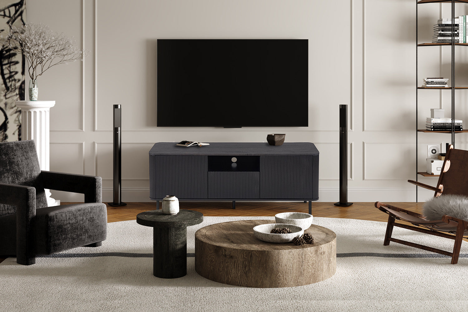 TV meubel cantos 140 cm Decor Donkerbruin