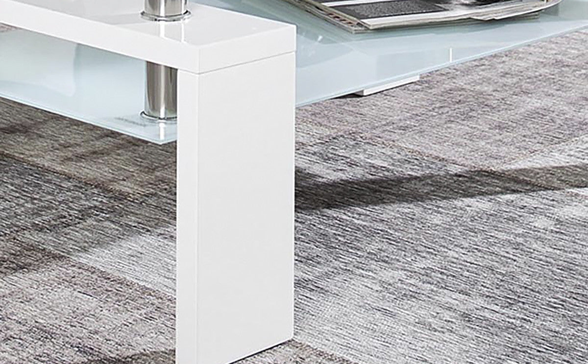 Salontafel zira Hoogglans wit