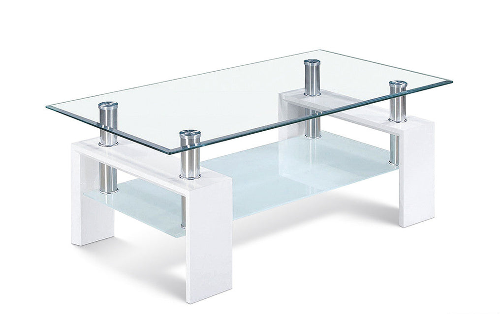 Salontafel zira Hoogglans wit