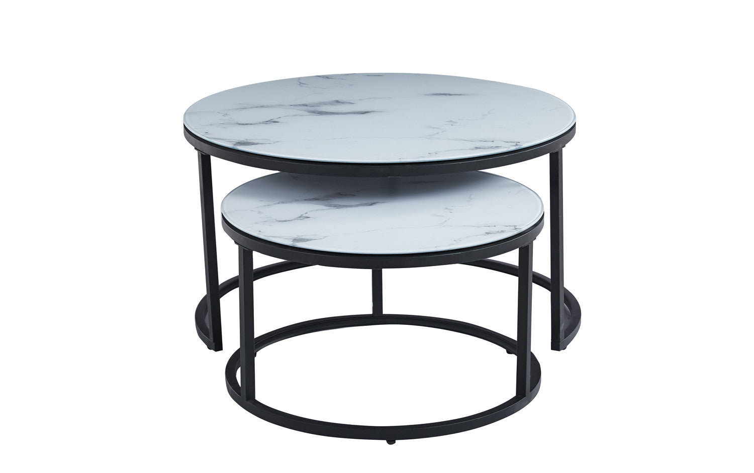 Salontafel sola Decor Glas Marmer Wit