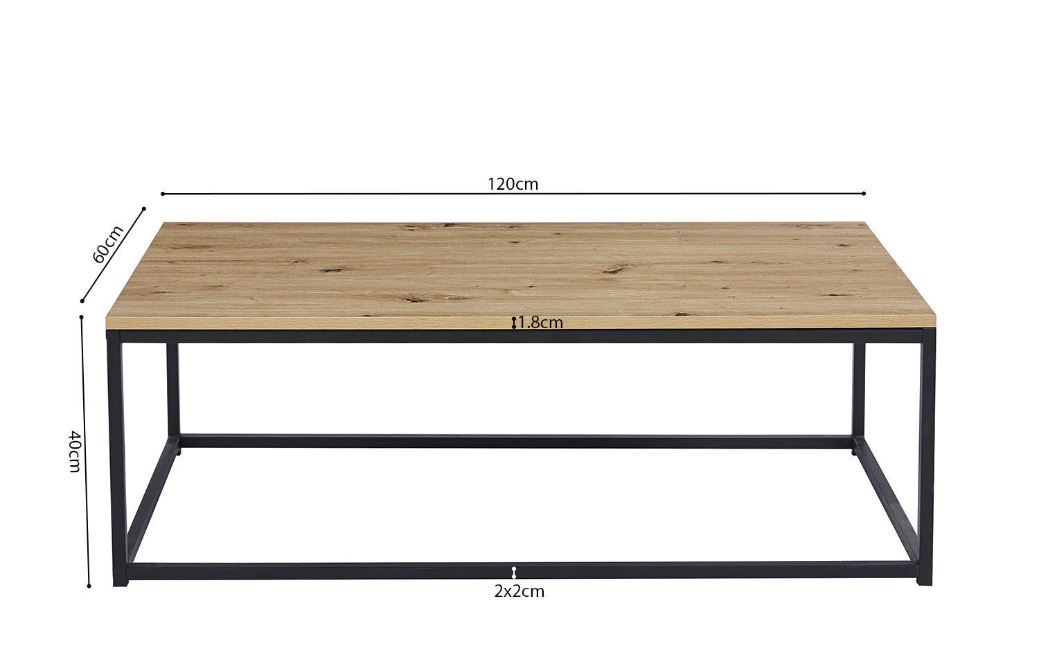 Salontafel yara Decor Oude eik