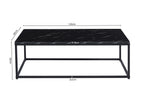 Salontafel yara Decor Marmer Zwart