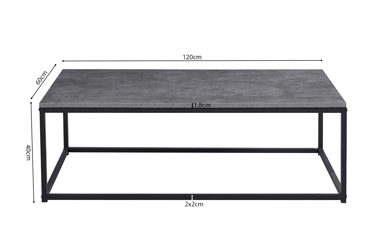 Salontafel yara Decor Steen Grijs