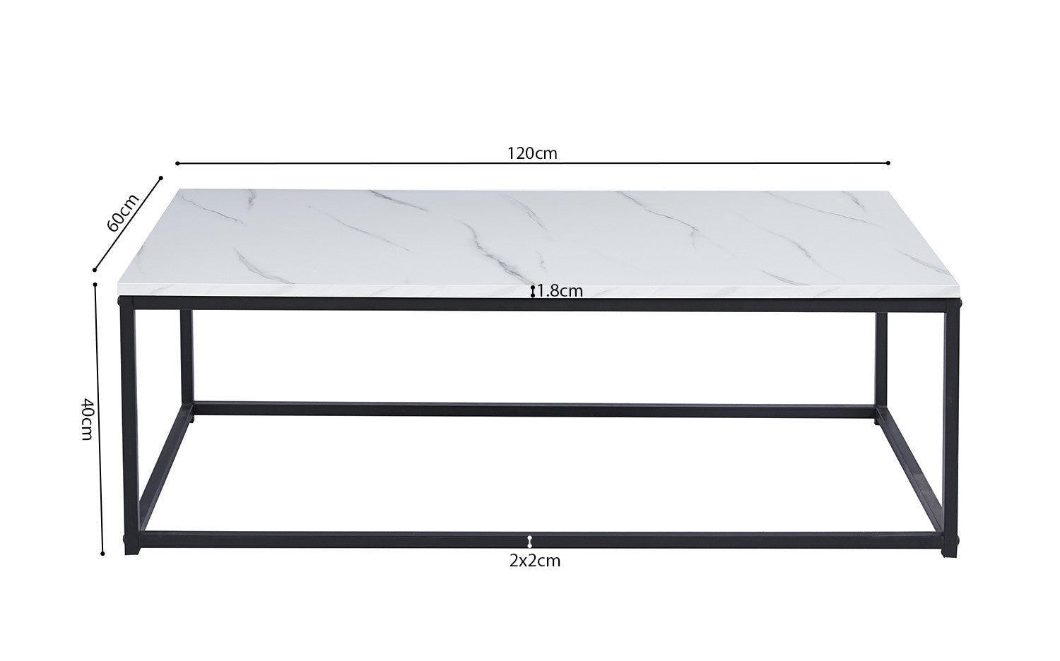 Salontafel yara Decor Marmer Wit