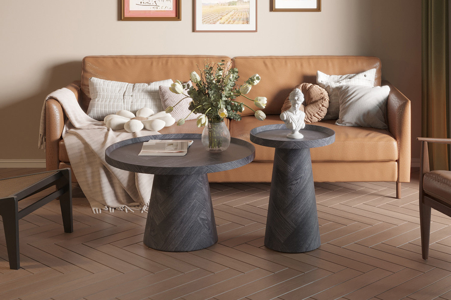 Salontafel novin 80 cm Decor Donkergrijs