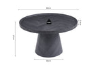 Salontafel novin 80 cm Decor Donkergrijs