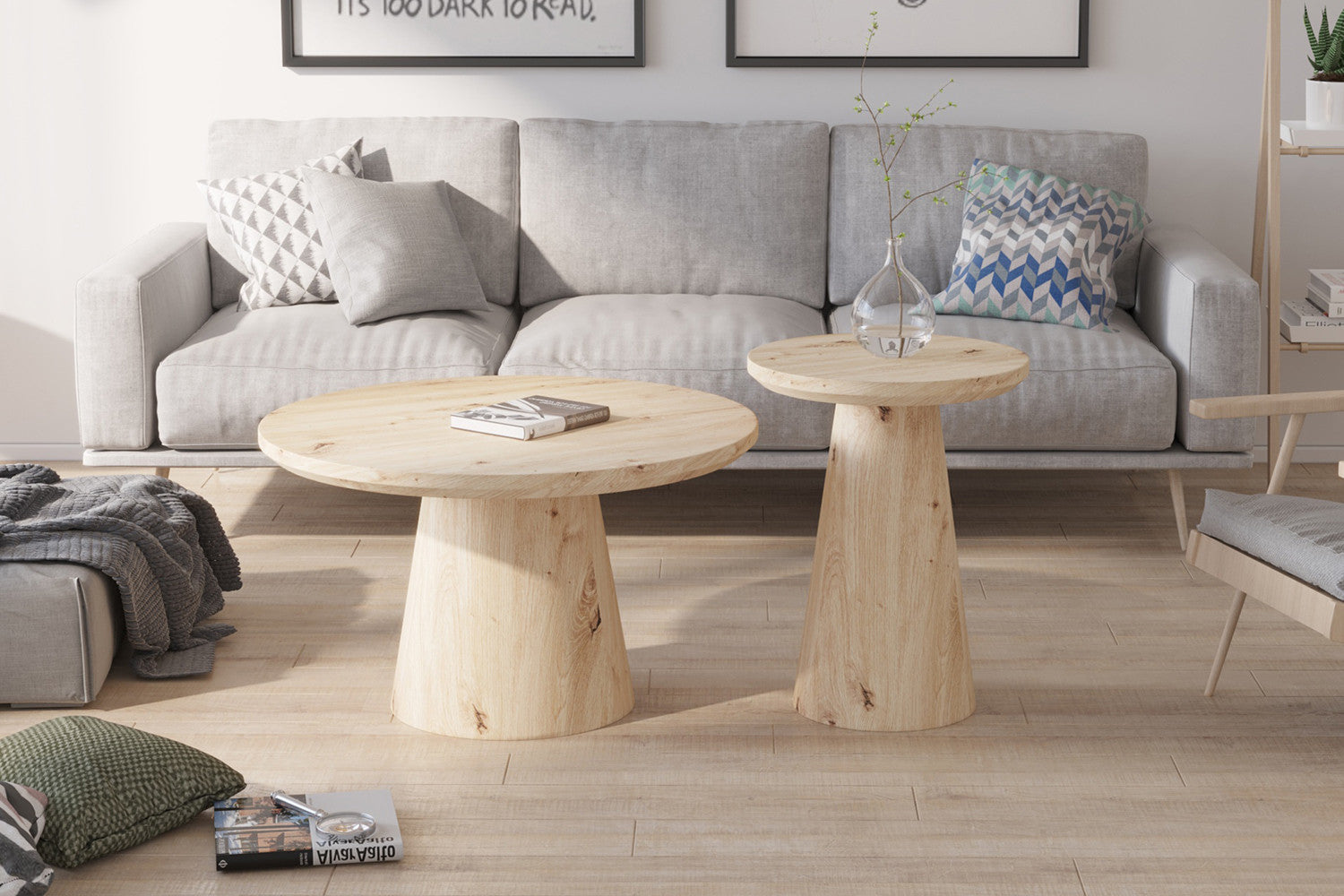 Salontafel tressa 45 cm Decor Oude eik