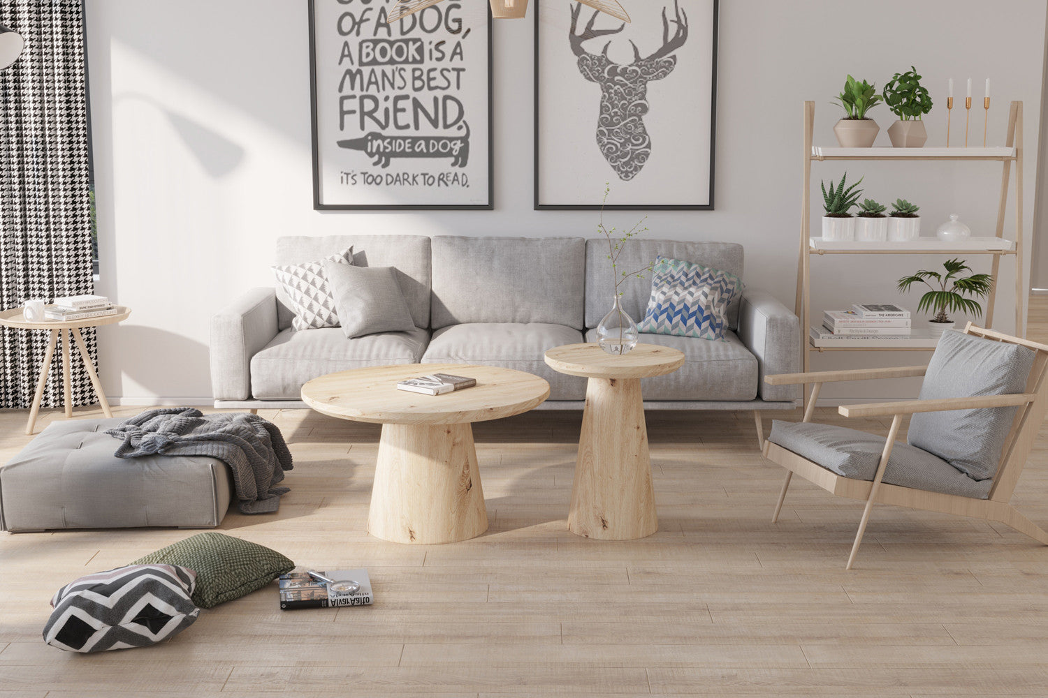 Salontafel tressa 45 cm Decor Oude eik