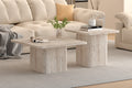 Set van 2 Salontafels tona Decor travertin Beige