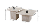 Set van 2 Salontafels tona Decor travertin Beige