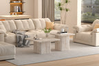 Set van 2 Salontafels tona Decor travertin Beige