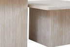Set van 2 Salontafels tona Decor travertin Beige