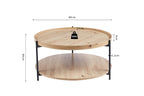 Salontafel melvon 80 cm Decor Oude eik