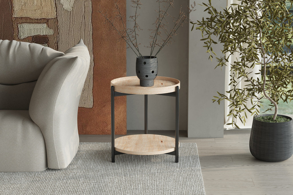 Salontafel melvon 45 cm Decor Oude eik