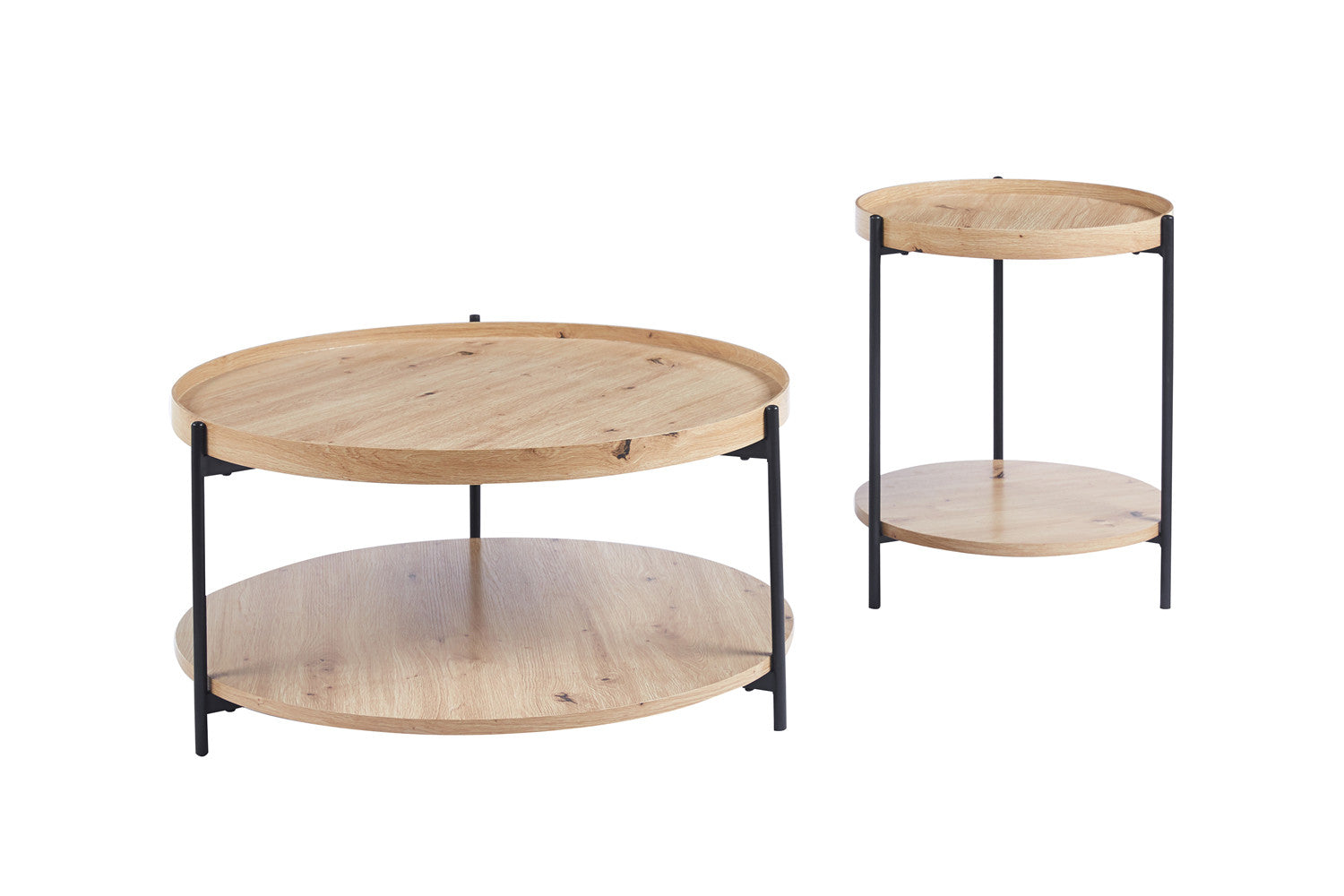 Salontafel melvon 45 cm Decor Oude eik