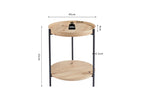 Salontafel melvon 45 cm Decor Oude eik