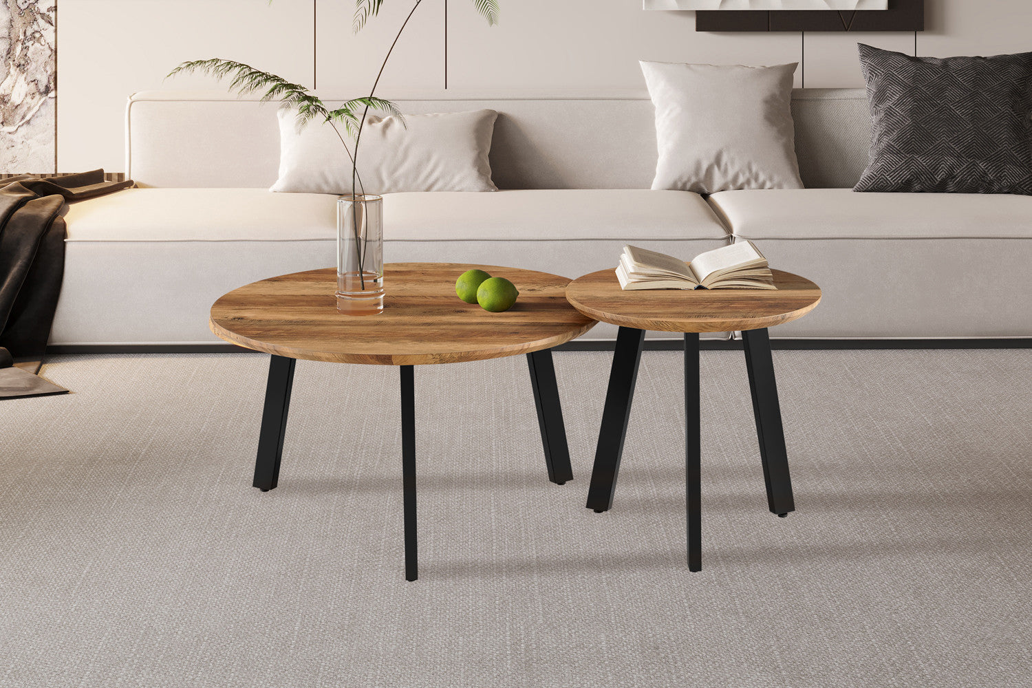 Set van 2 Salontafels tavi Decor Mango