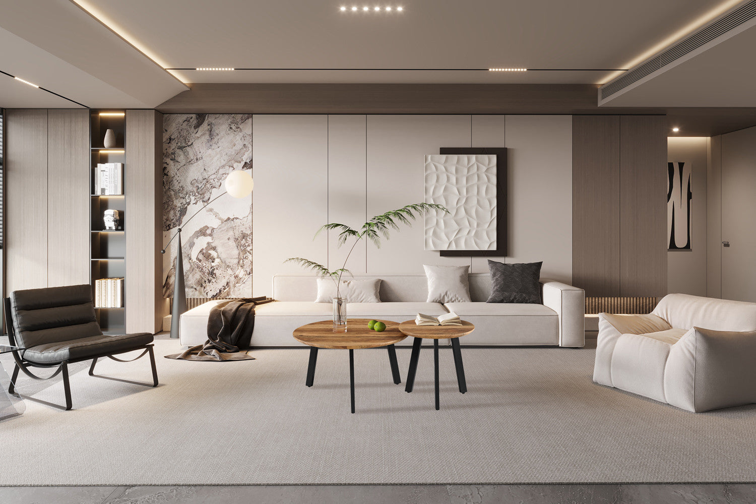 Set van 2 Salontafels tavi Decor Mango