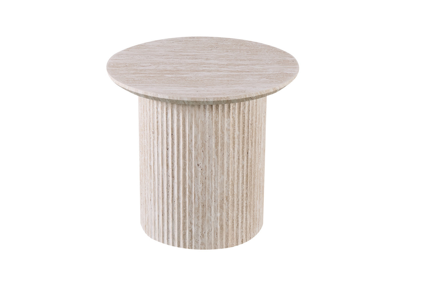 Salontafel vilano 50 cm Rond Decor Travertin Beige