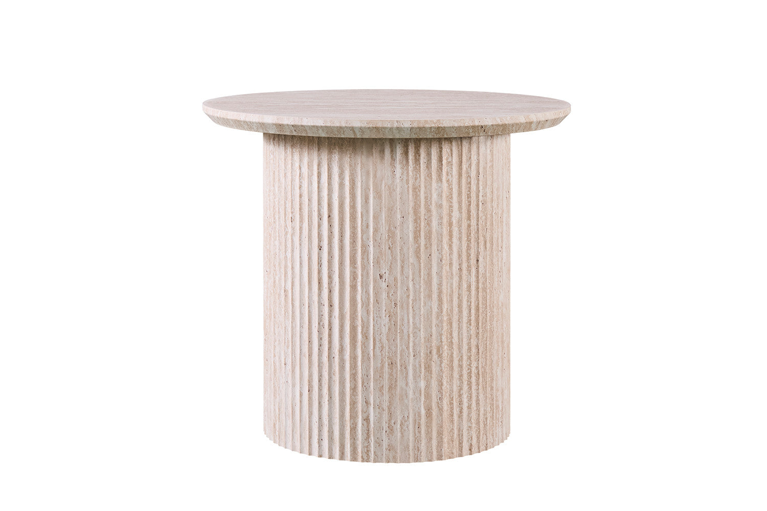 Salontafel vilano 50 cm Rond Decor Travertin Beige