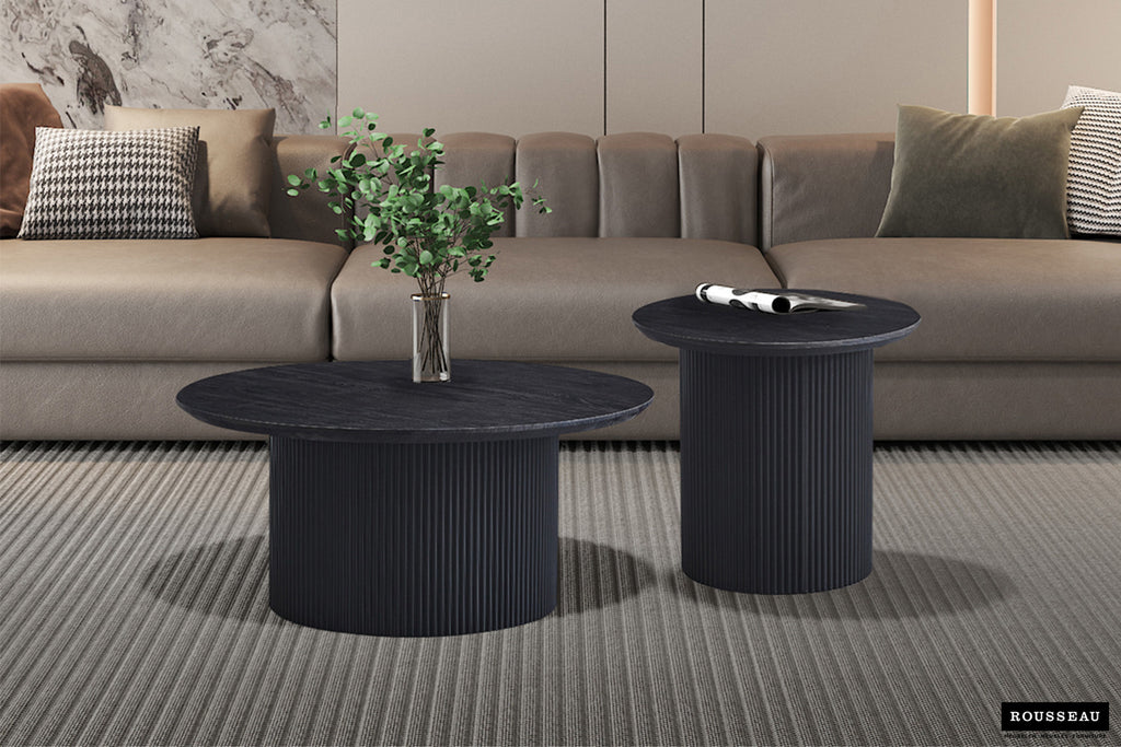 Salontafel vilano 50 cm Rond Decor Donkerbruin