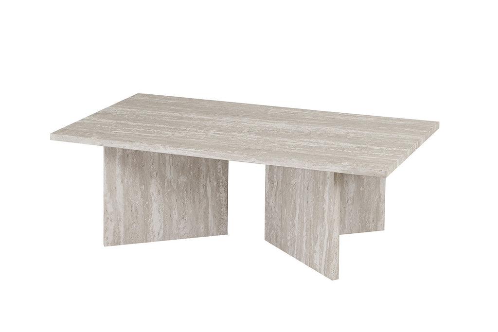 Salontafel 'Litar' Decor Travertin Grijs